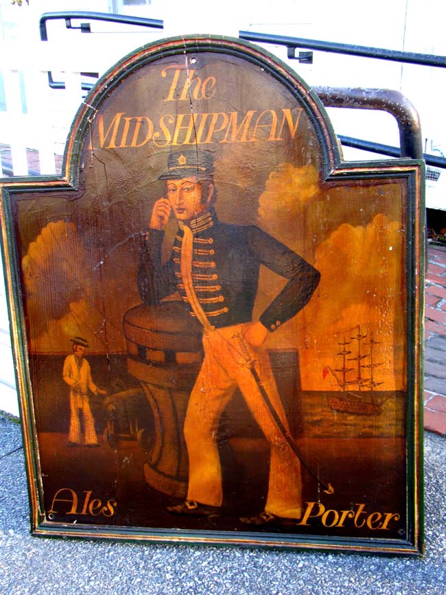 A charming 19th century Pub sign in original condition depicting a Midshipman — image 4